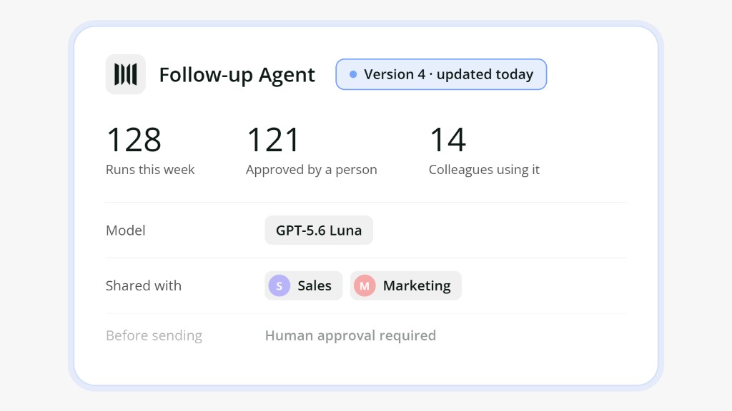 Gestion et partage d'agents dans Wonka Workspace