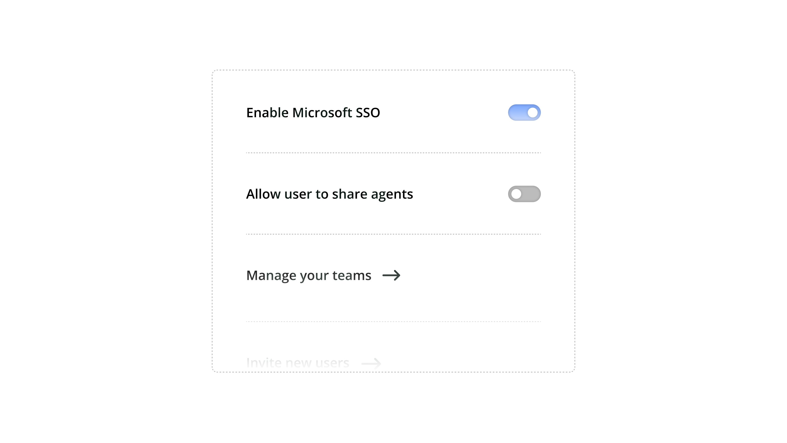 Paramètres d'accès par équipe dans Wonka Workspace